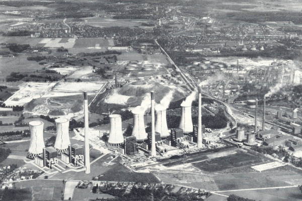 Power plant chimneys Power plant chimneys